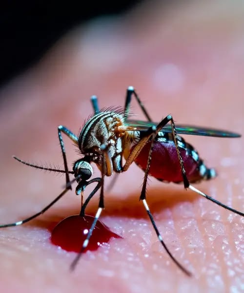 Mosquito biting skin — targeted yard mosquito treatment for Tulsa homeowners by Joy Pest Controls